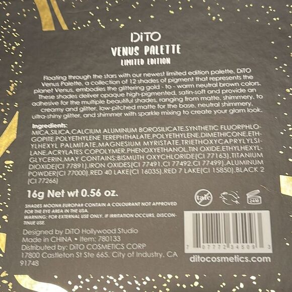 DITO Venus Palette Limited Edition gorgeous shadows versatile, usable & pretty - Picture 8 of 8